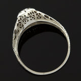 Art Deco 18kt Diamond Engagement Ring 0.54ct