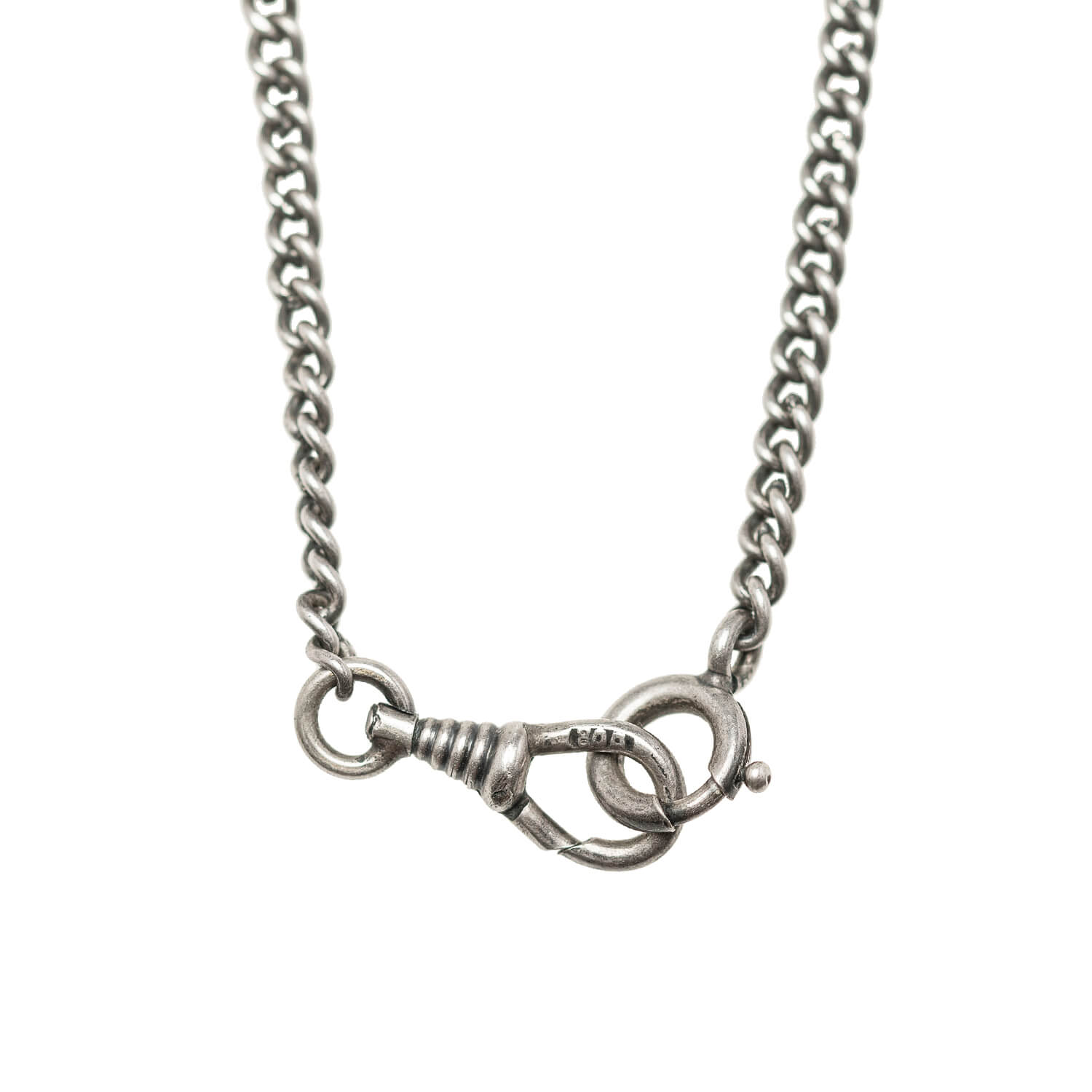 Art Deco Silver, Sodalite + Rock Quartz Crystal Rondel Necklace 60"