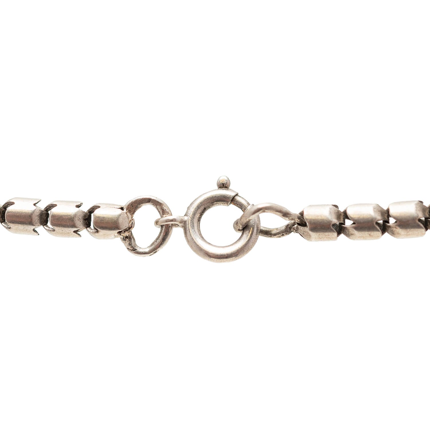 Victorian Sterling Pools of Light Claw Pendant Necklace