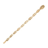 Georgian 15k Fancy Textured Link Chain Bracelet