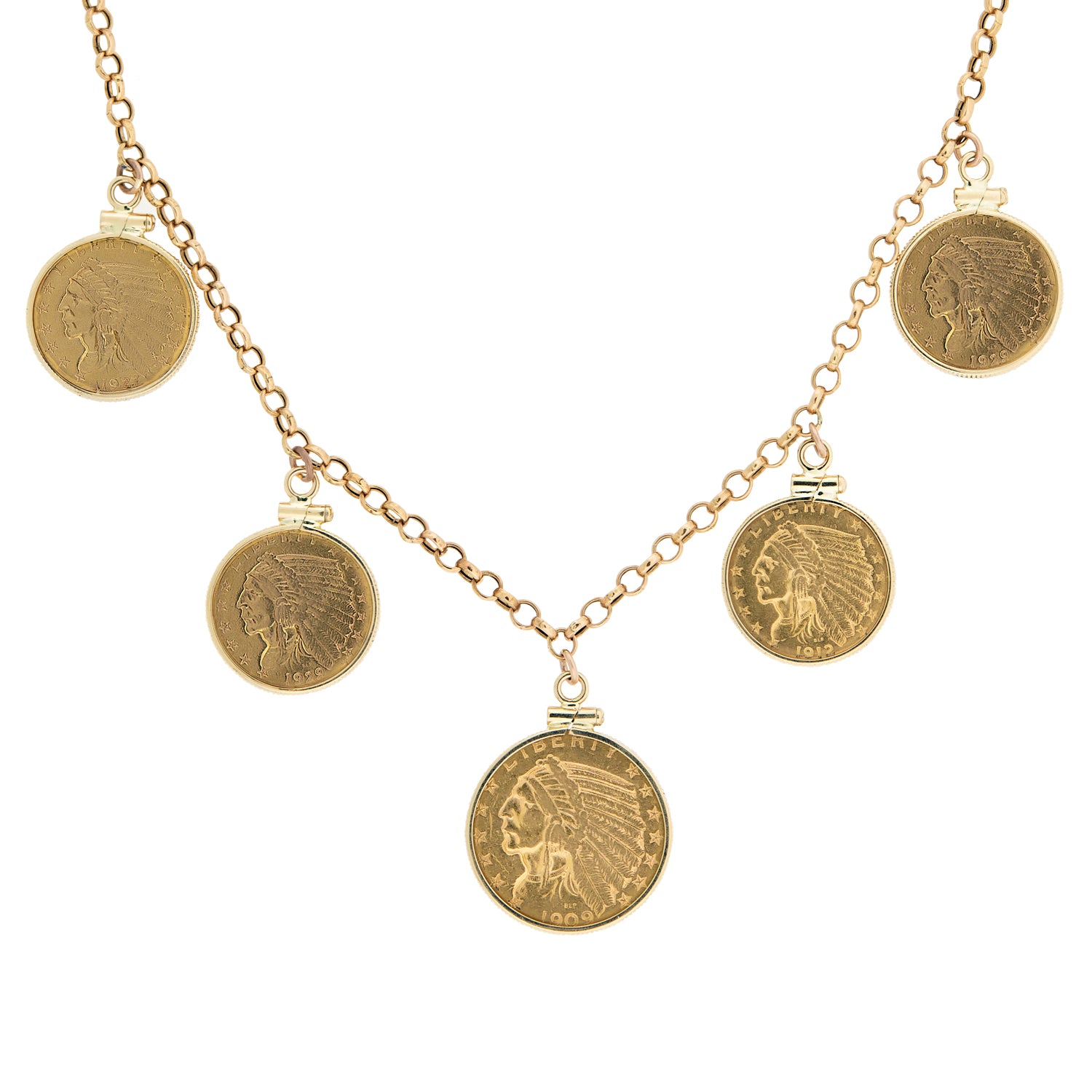 Solid Gold Necklace, Antique Coin Pendant Necklace, 14k Gold Necklace, Gold Coin  Necklace, Roman Coin Necklace, 9k Coin Necklace 