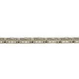 Art Deco 14kt/Platinum & Diamond Filigree Line Bracelet 1.15ctw