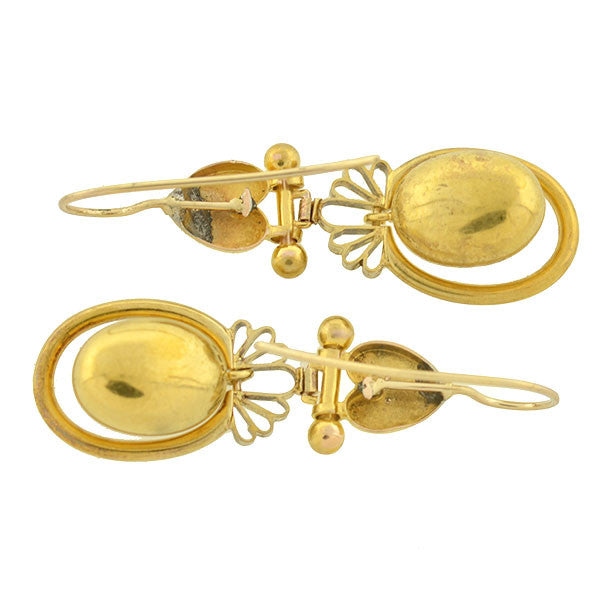 Victorian 15kt Gold Dangling Earrings