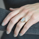 Late Victorian 9kt Gold Moonstone Ring