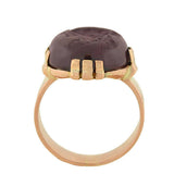 Victorian 18kt Garnet Intaglio Ring