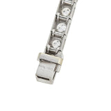 Art Deco Platinum + Diamond Line Bracelet 4ctw