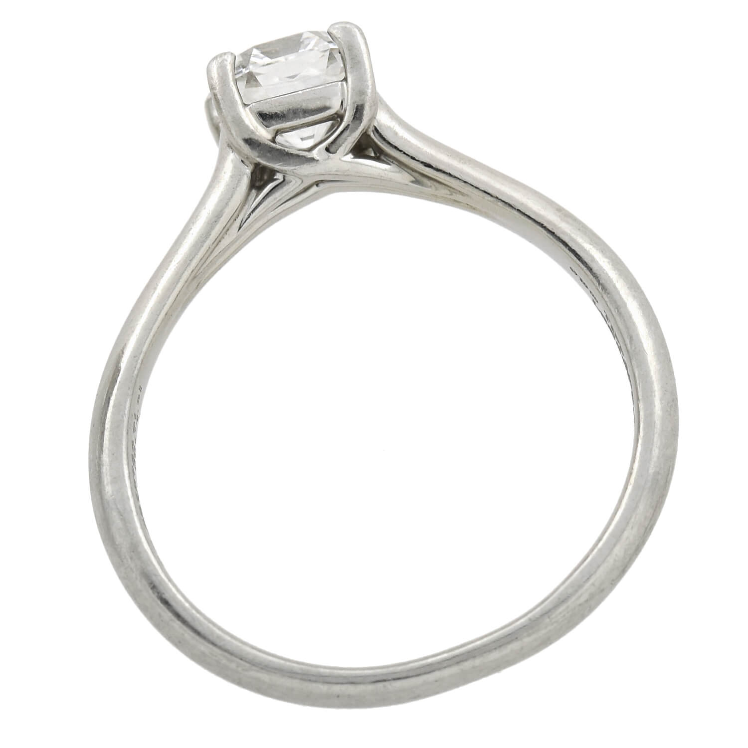 TIFFANY & CO. Estate Platinum GIA-Certified "Lucida®" Diamond Solitaire Ring 0.80ct