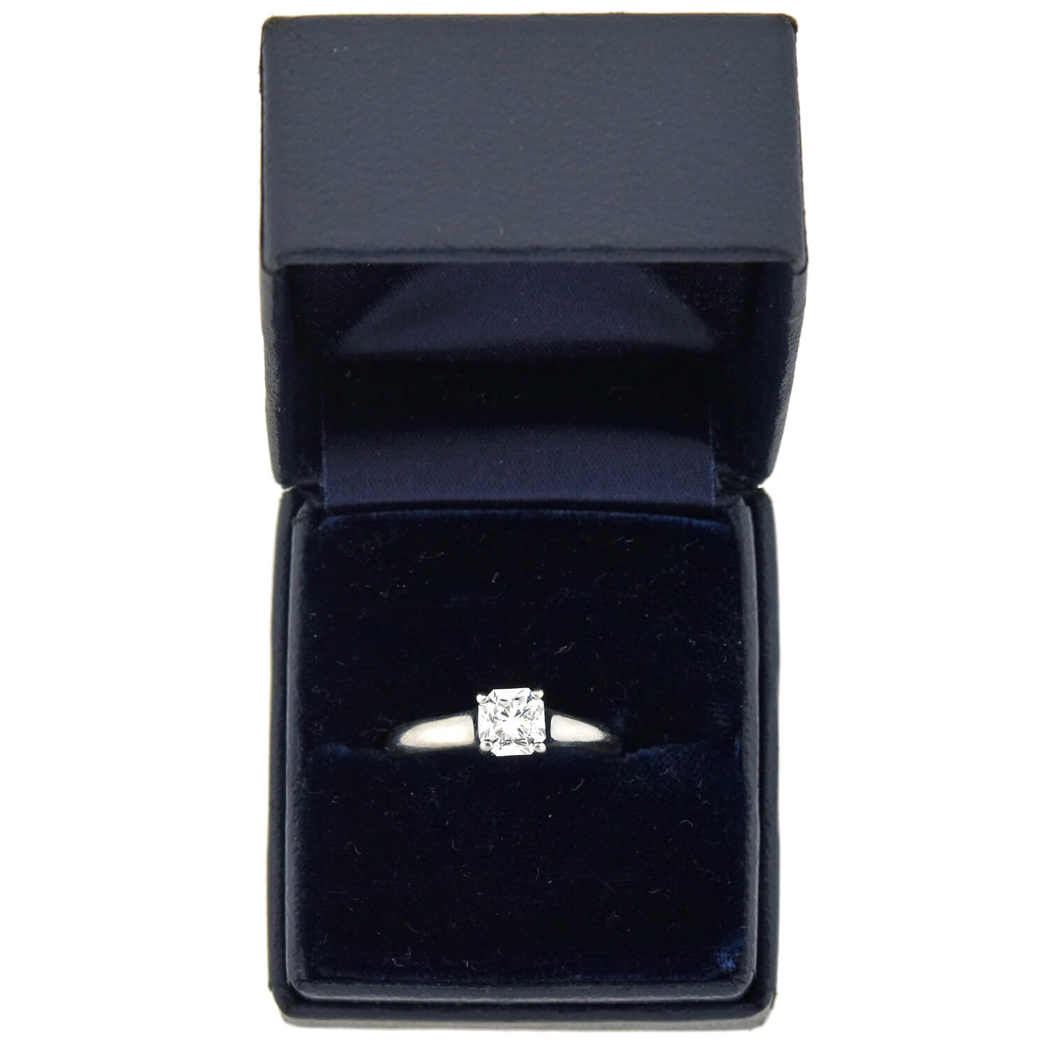 TIFFANY & CO. Estate Platinum GIA-Certified "Lucida®" Diamond Solitaire Ring 0.80ct