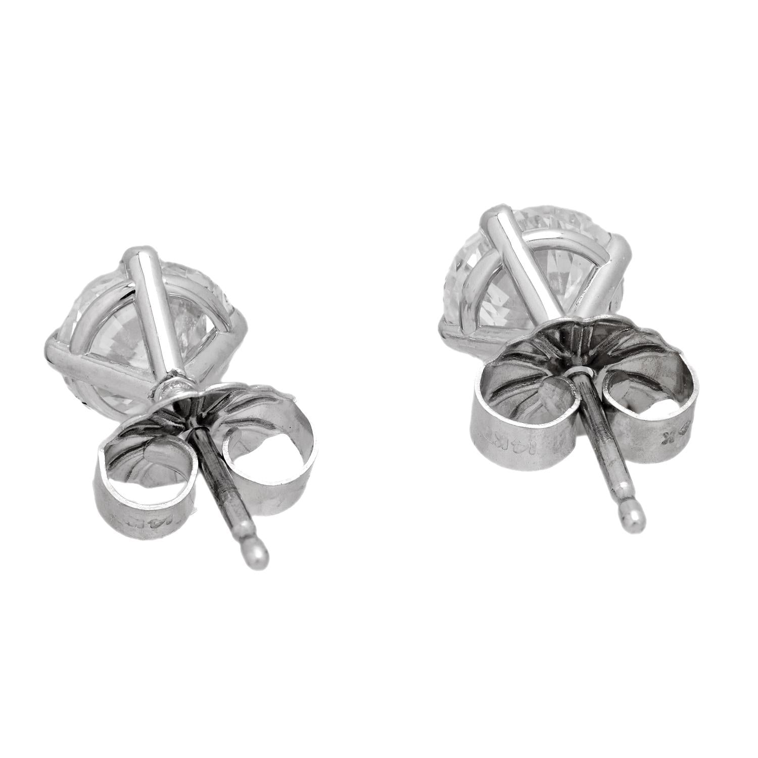 Estate 14k Diamond Stud Earrings