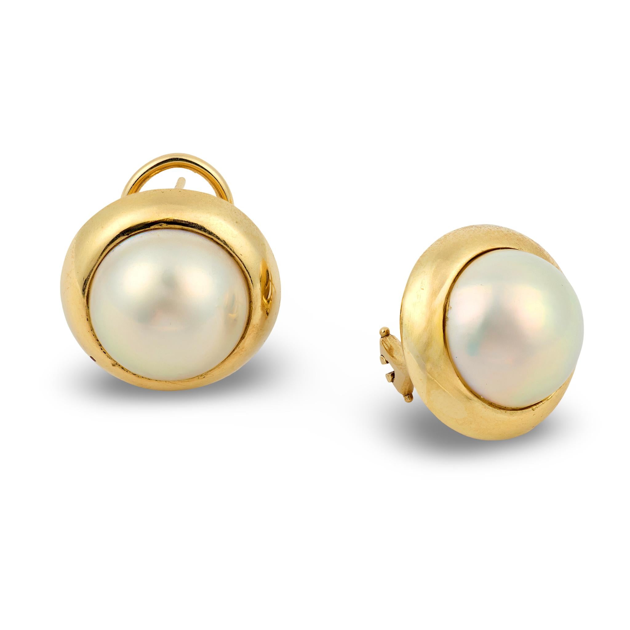 TIFFANY & CO. Vintage 14k Pearl Earrings