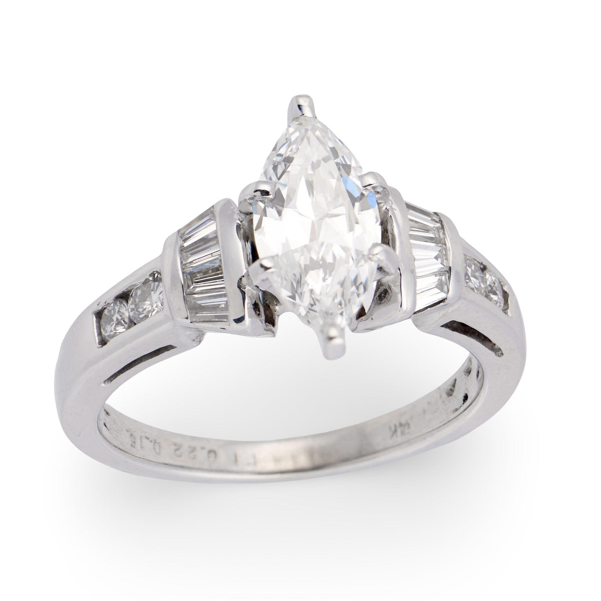 Vintage 14k Diamond Engagement Ring .80ct