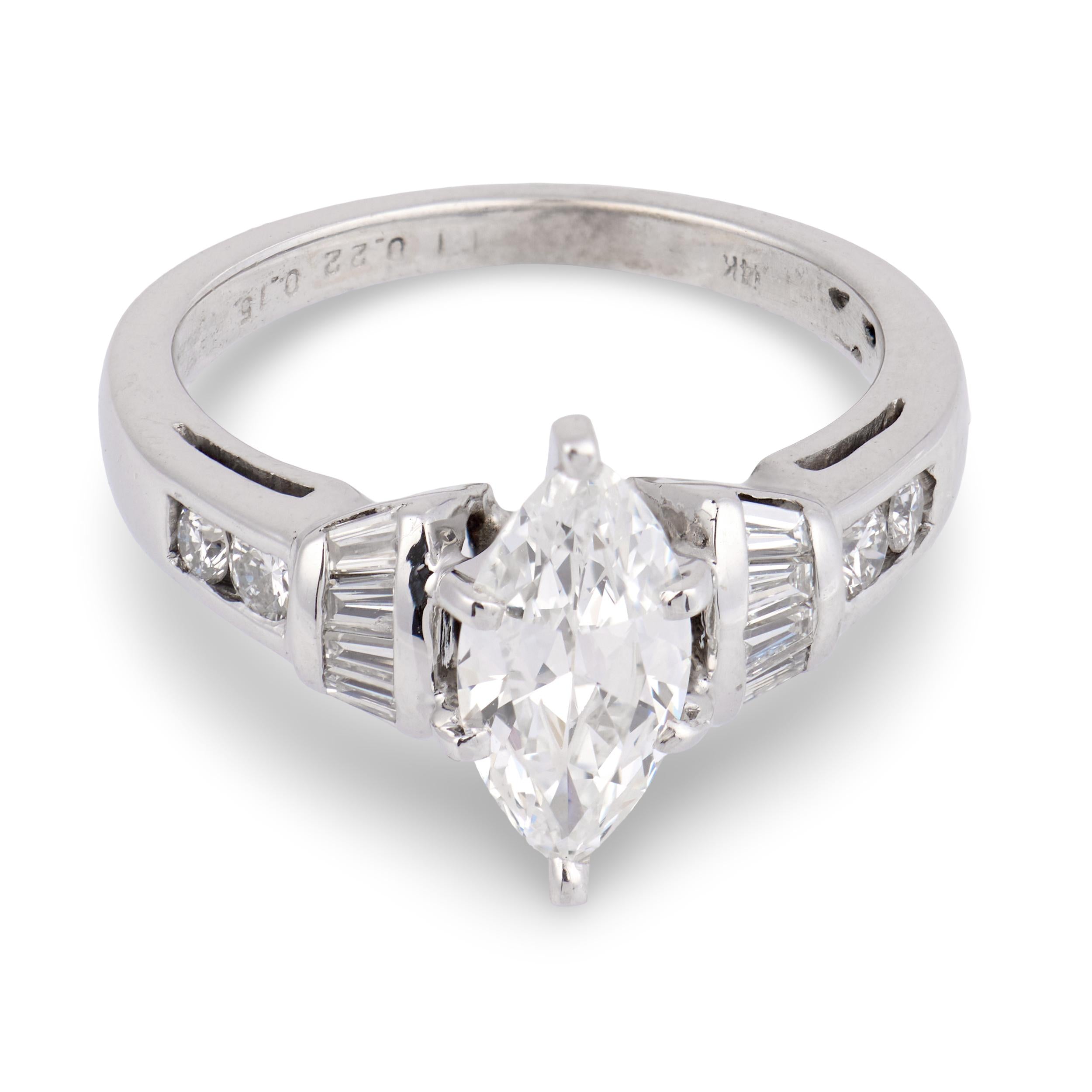 Vintage 14k Diamond Engagement Ring .80ct