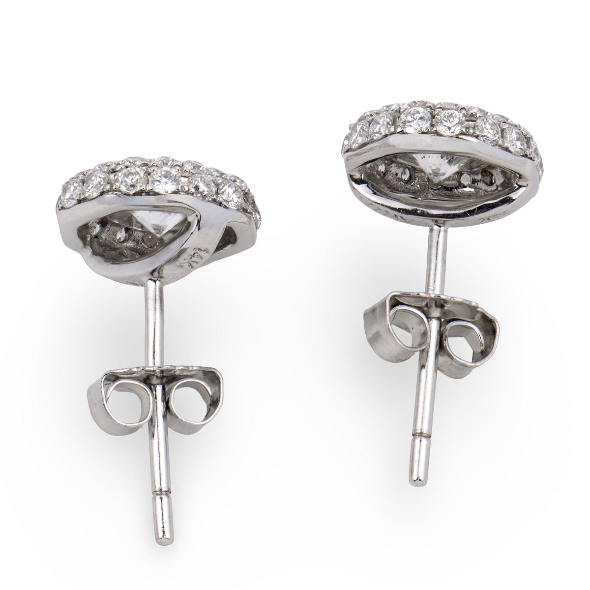 ARYA Estate 14k Diamond Halo Earrings
