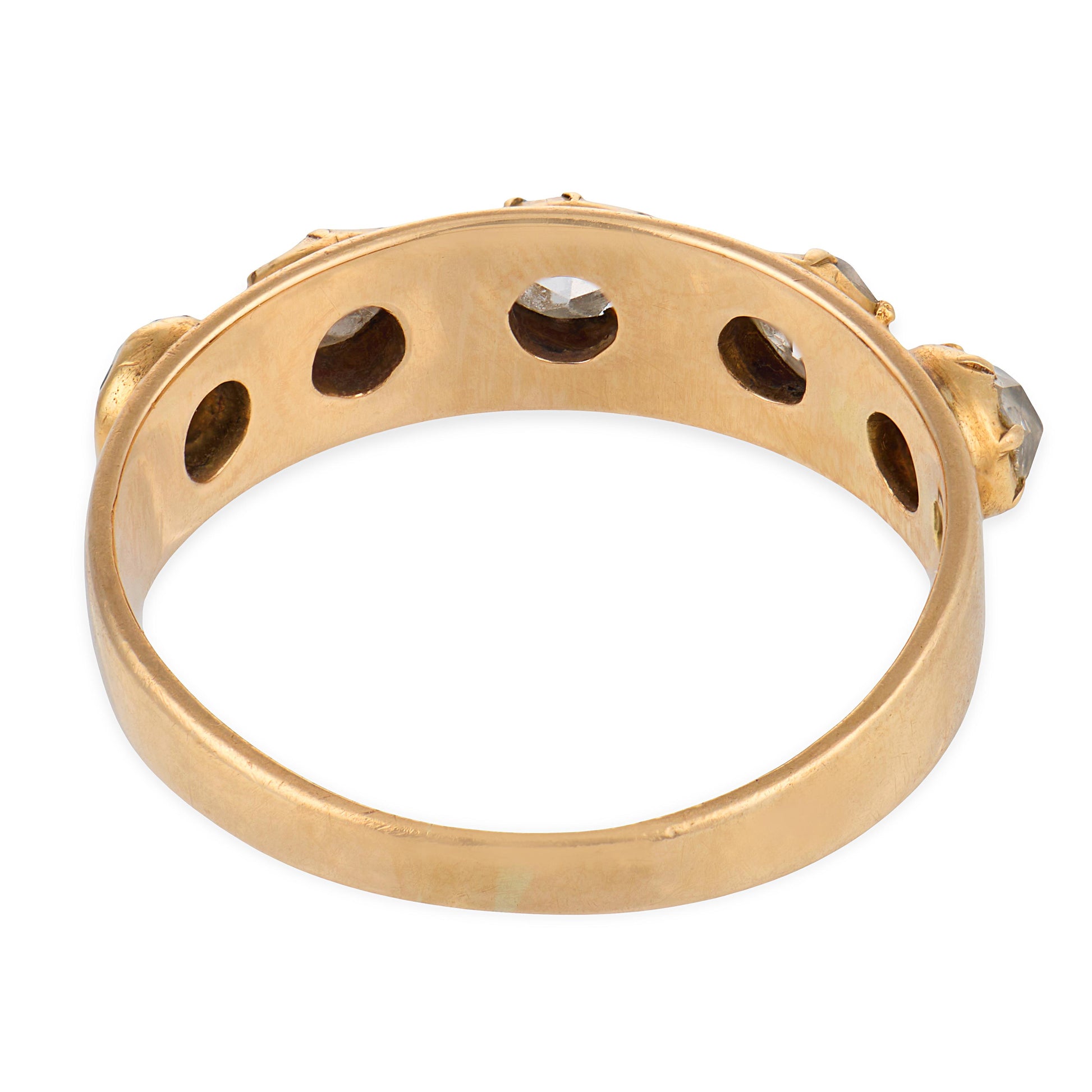 Victorian English 15k Diamond Half Band