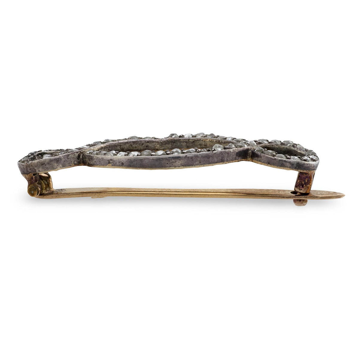 Victorian 14k Diamond Barette