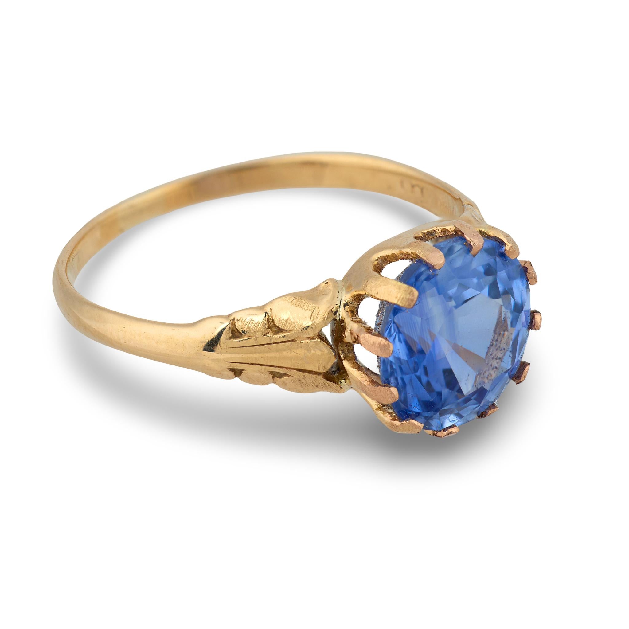 Victorian 18k Sapphire Ring