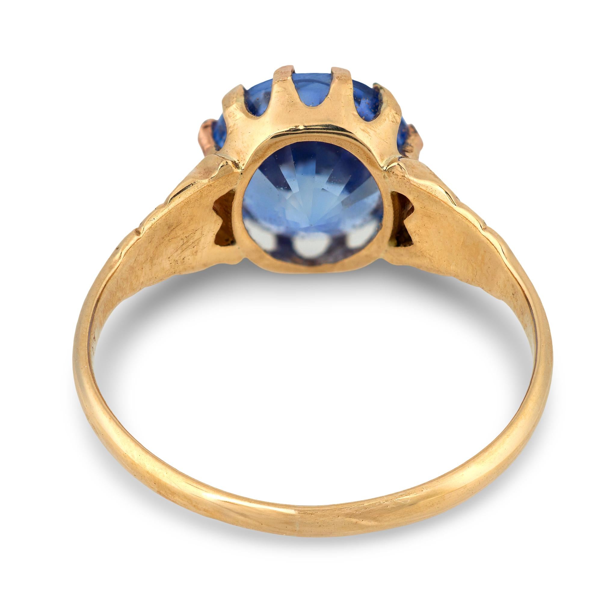 Victorian 18k Sapphire Ring