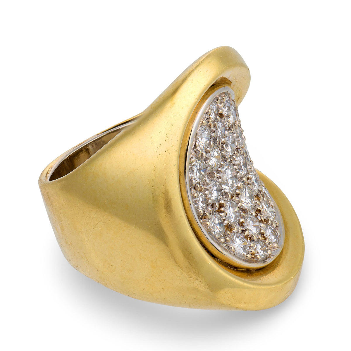 BORIS LEBEAU Estate 18k Diamond Statement Ring
