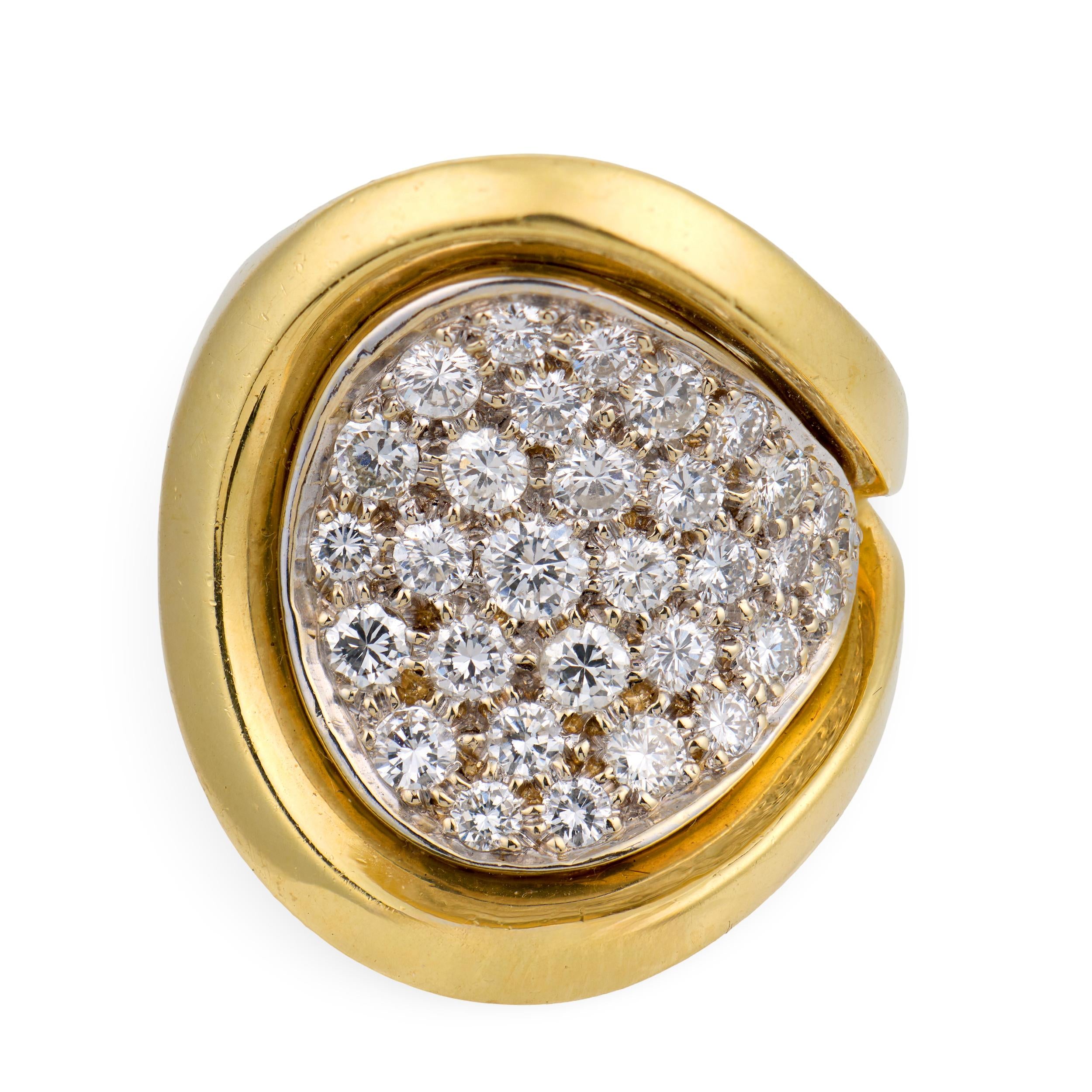 BORIS LEBEAU Estate 18k Diamond Statement Ring