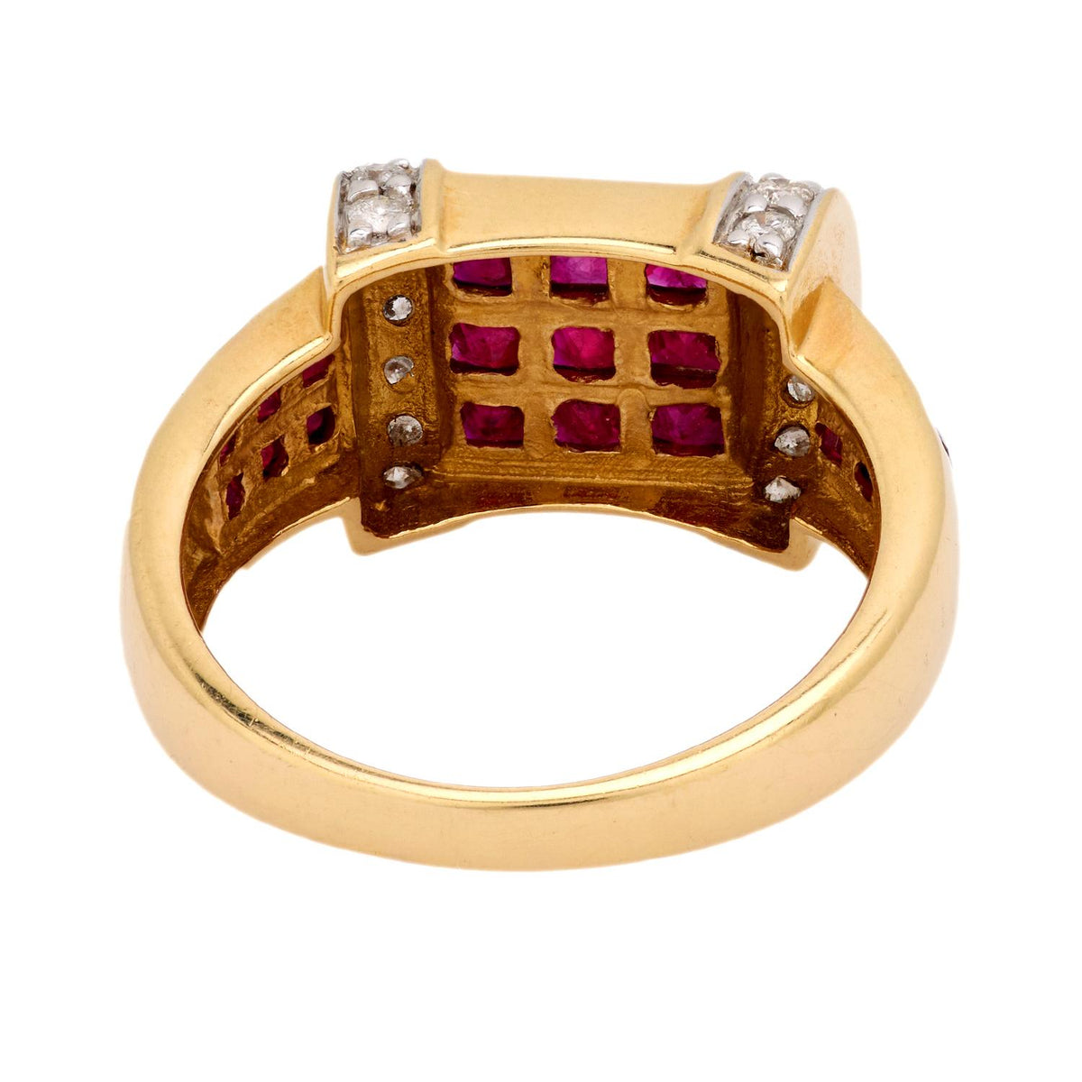 Estate 14k Ruby and Diamond Ring