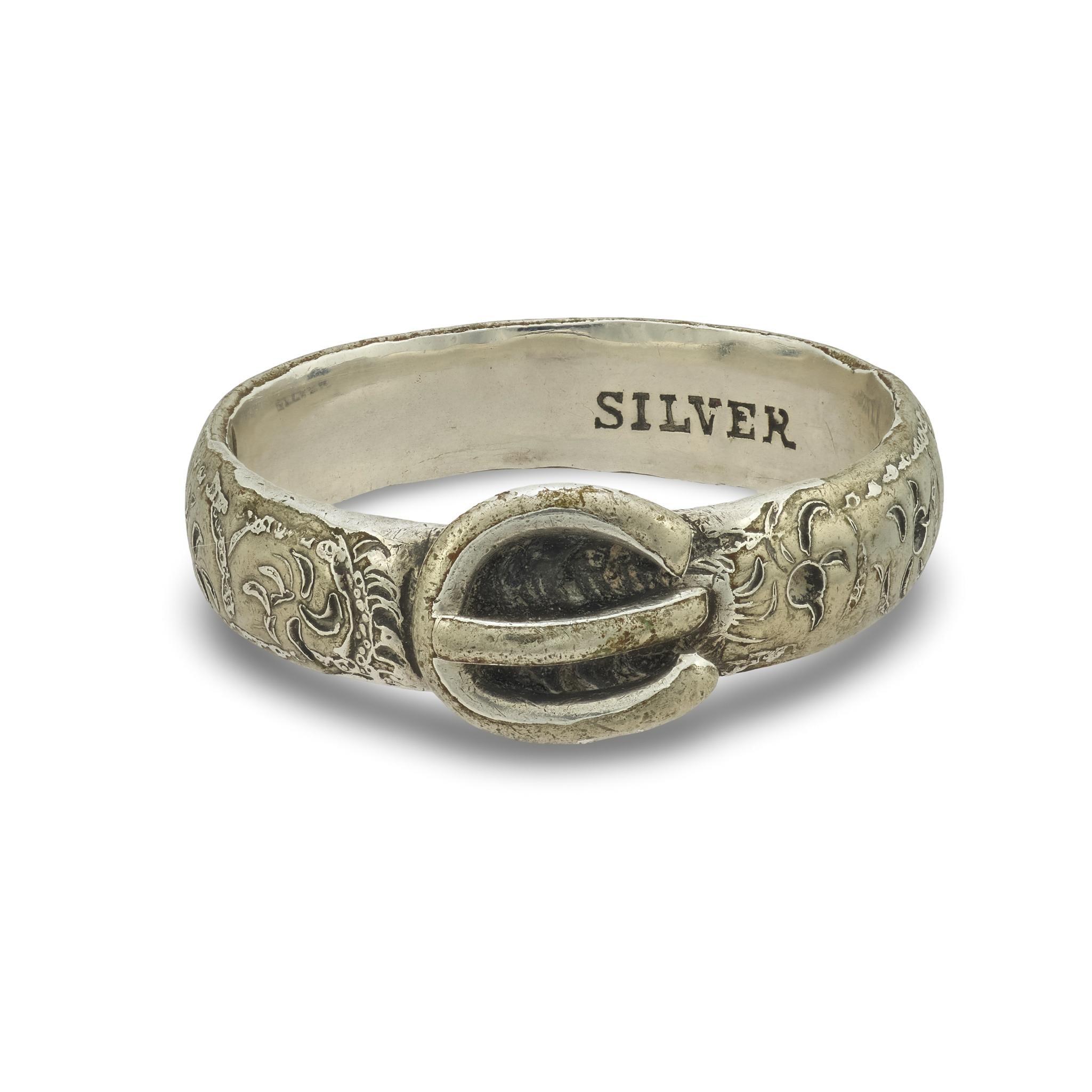 Victorian Sterling Silver Buckle Ring