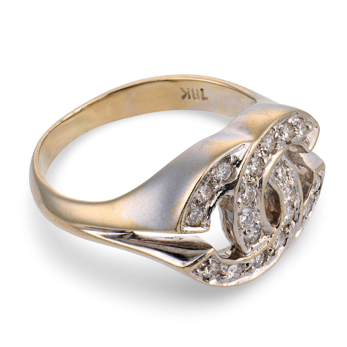 CHANEL Estate 18k Diamond Ring