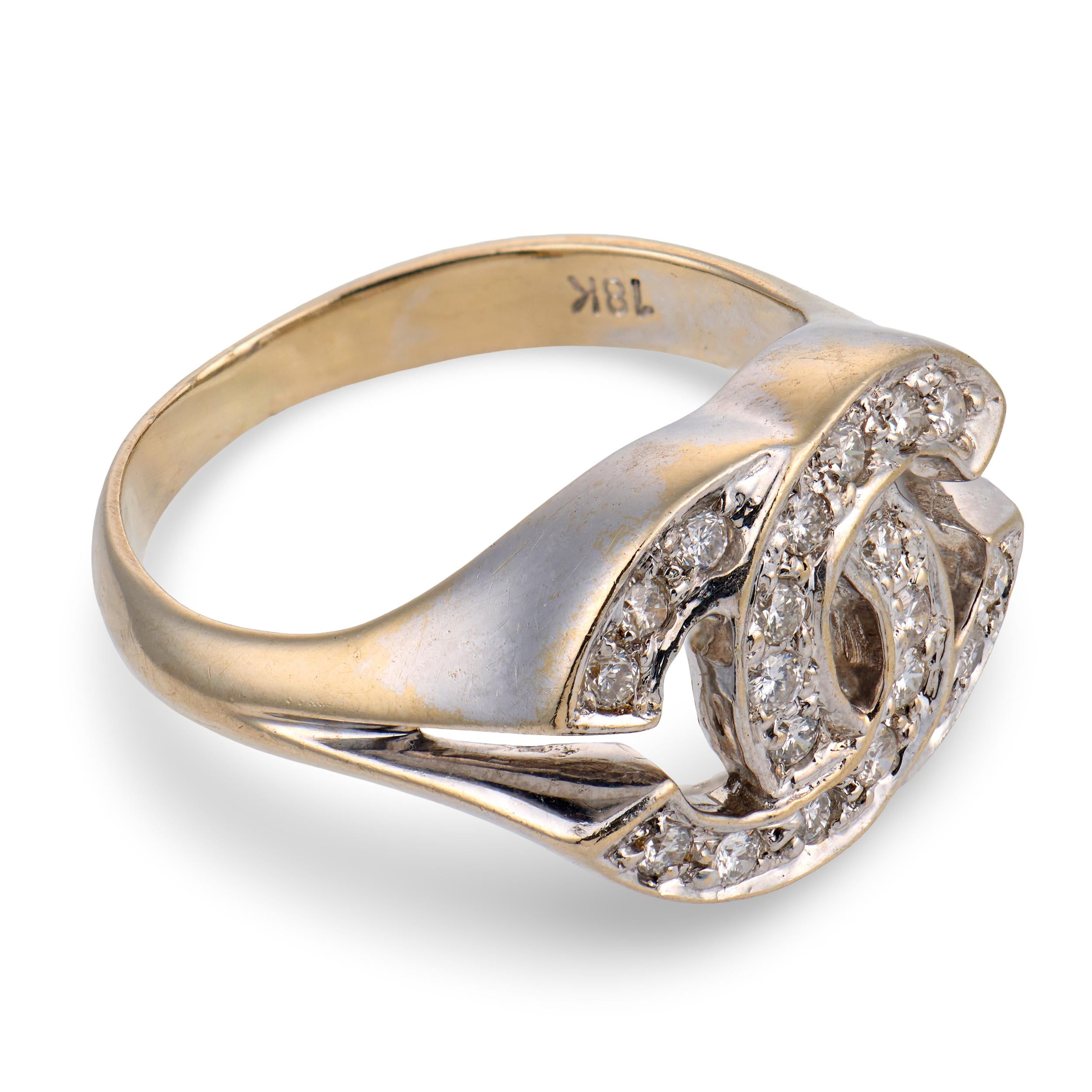 CHANEL Estate 18k Diamond Ring