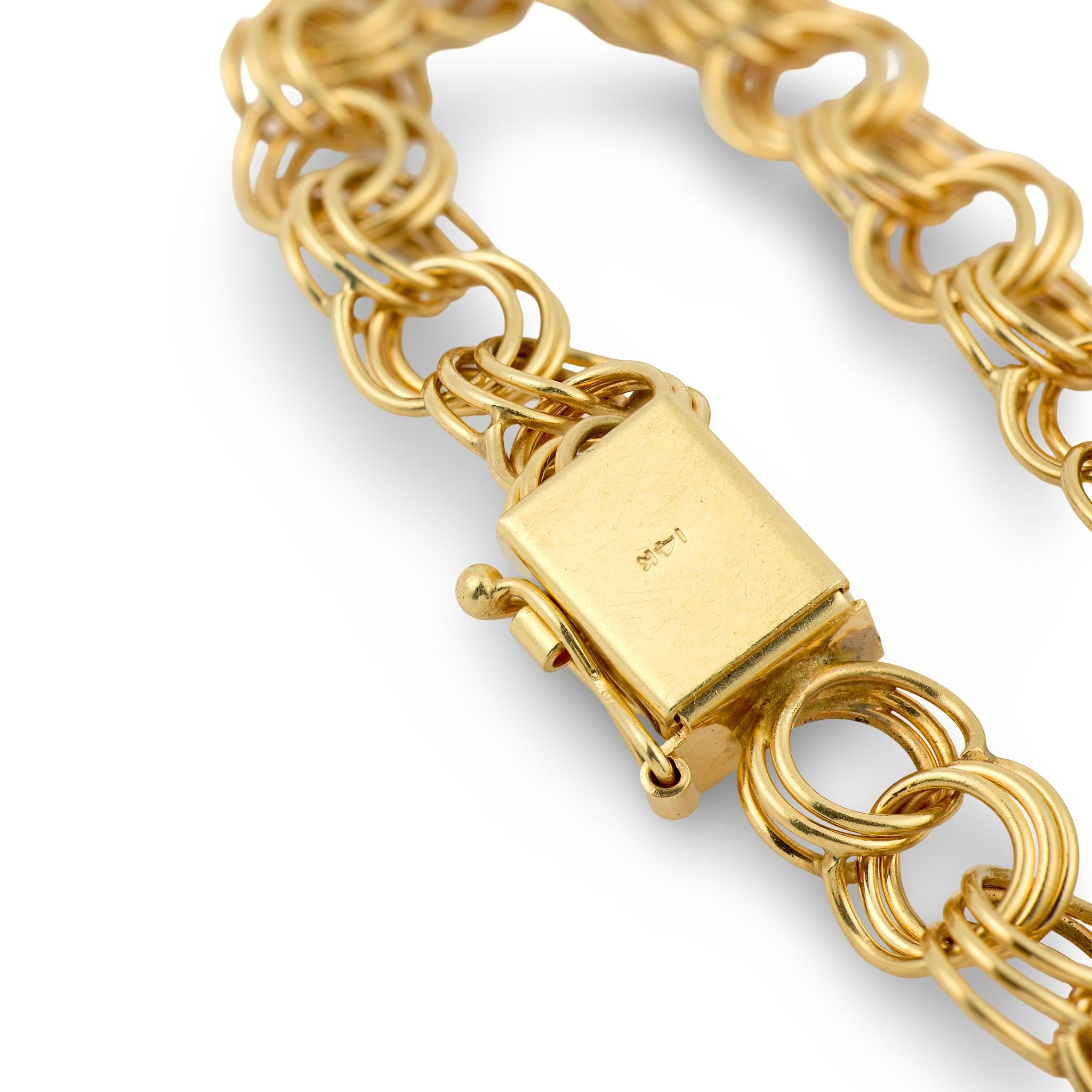 Retro 14k Link Bracelet