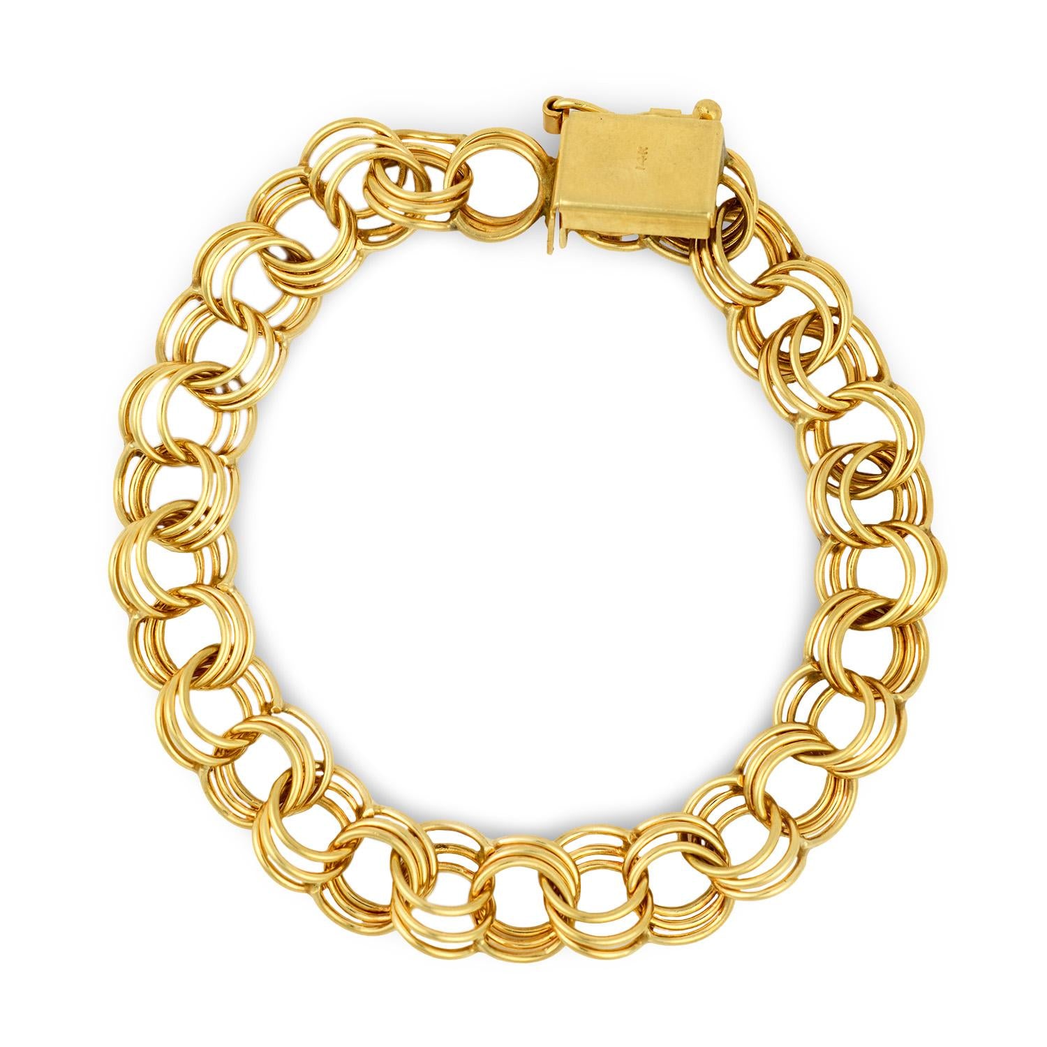 Retro 14k Link Bracelet
