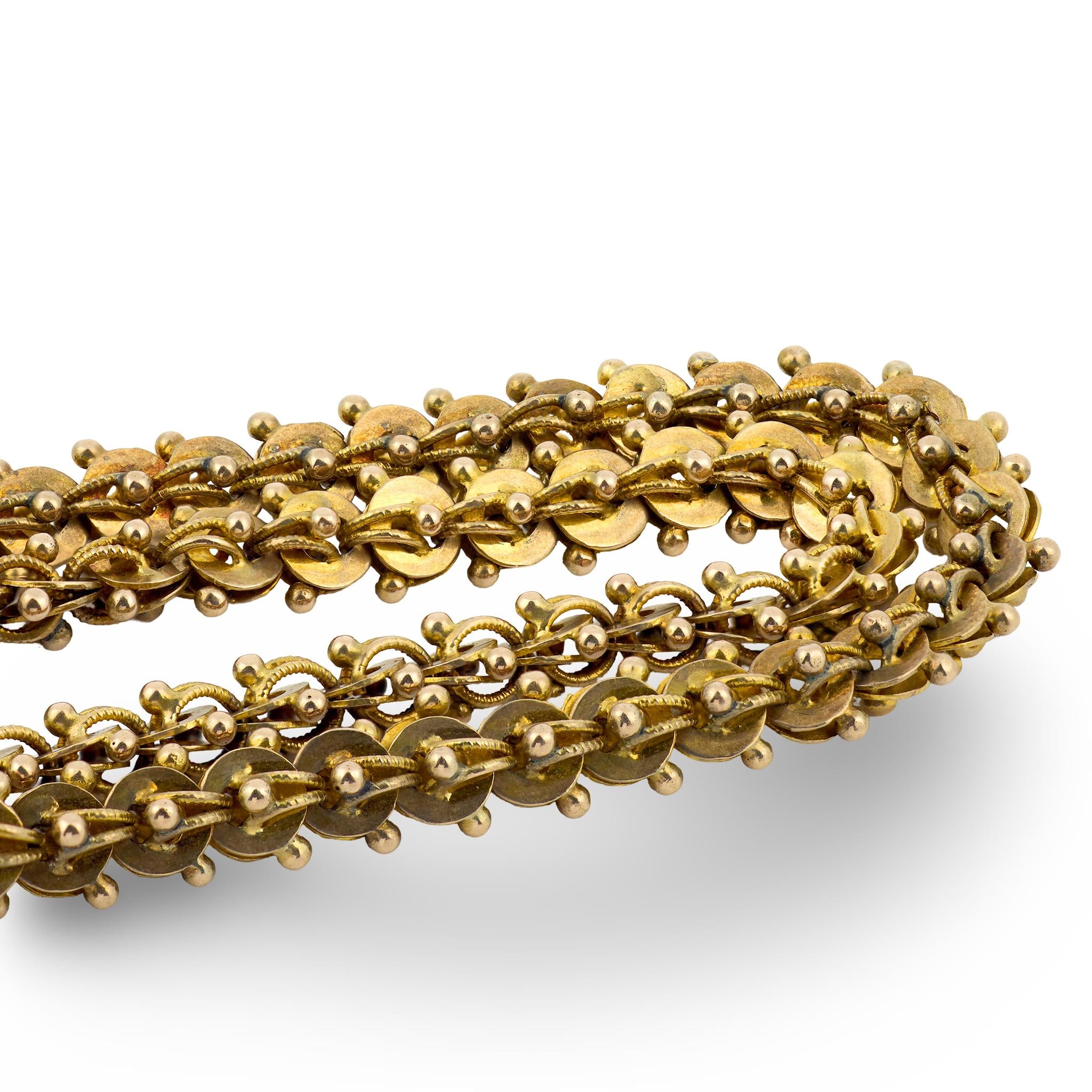 Georgian 18k Double-Strand Chain Necklace 19"