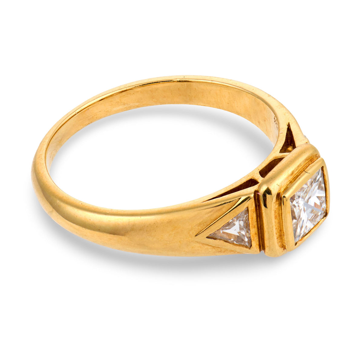 CHAUMET Estate French 18k Diamond Engagement Ring .40ct