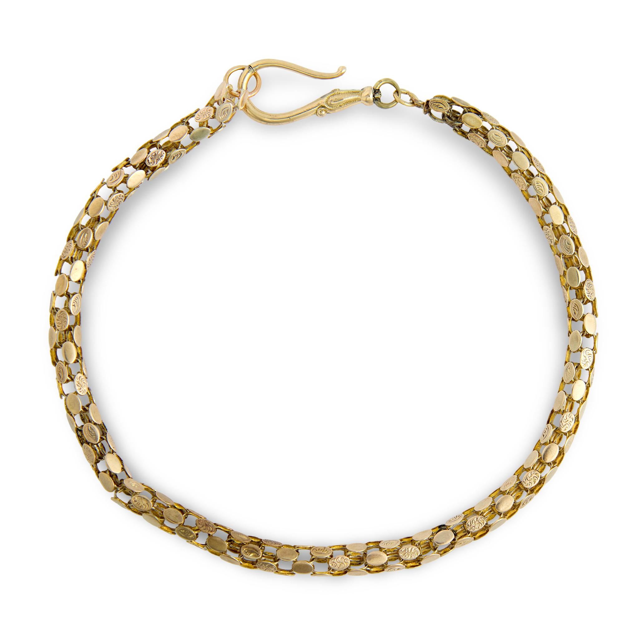 Victorian 9k Box Chain Necklace 15"