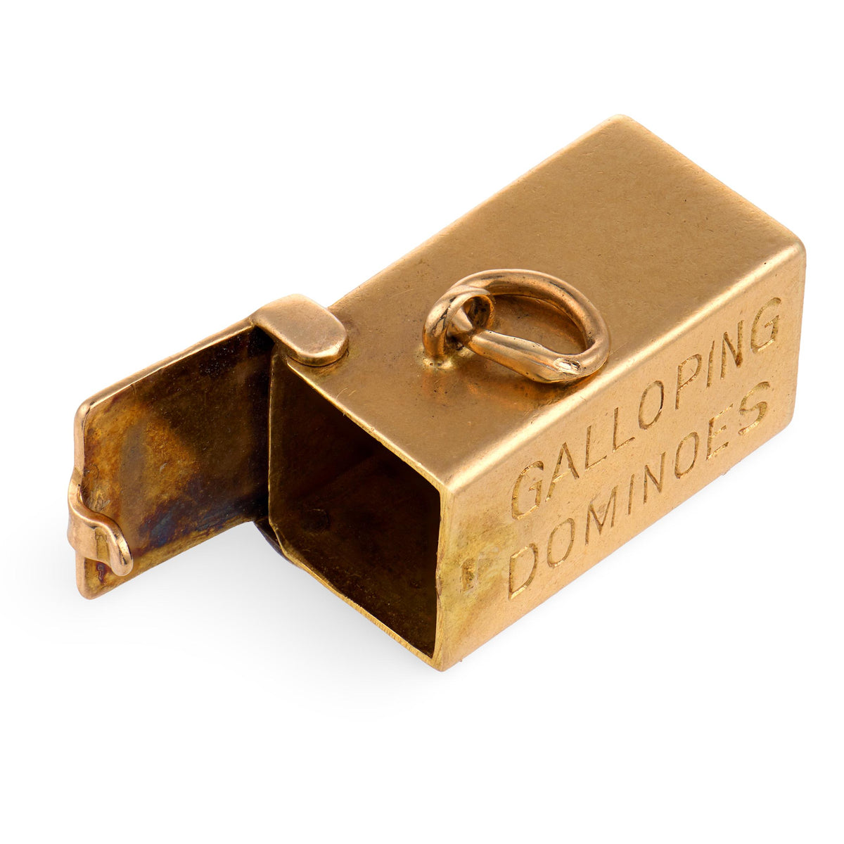 Vintage 14k "Galloping Dominoes" Pendant/Charm