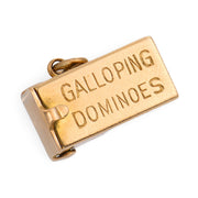 Vintage 14k "Galloping Dominoes" Pendant/Charm