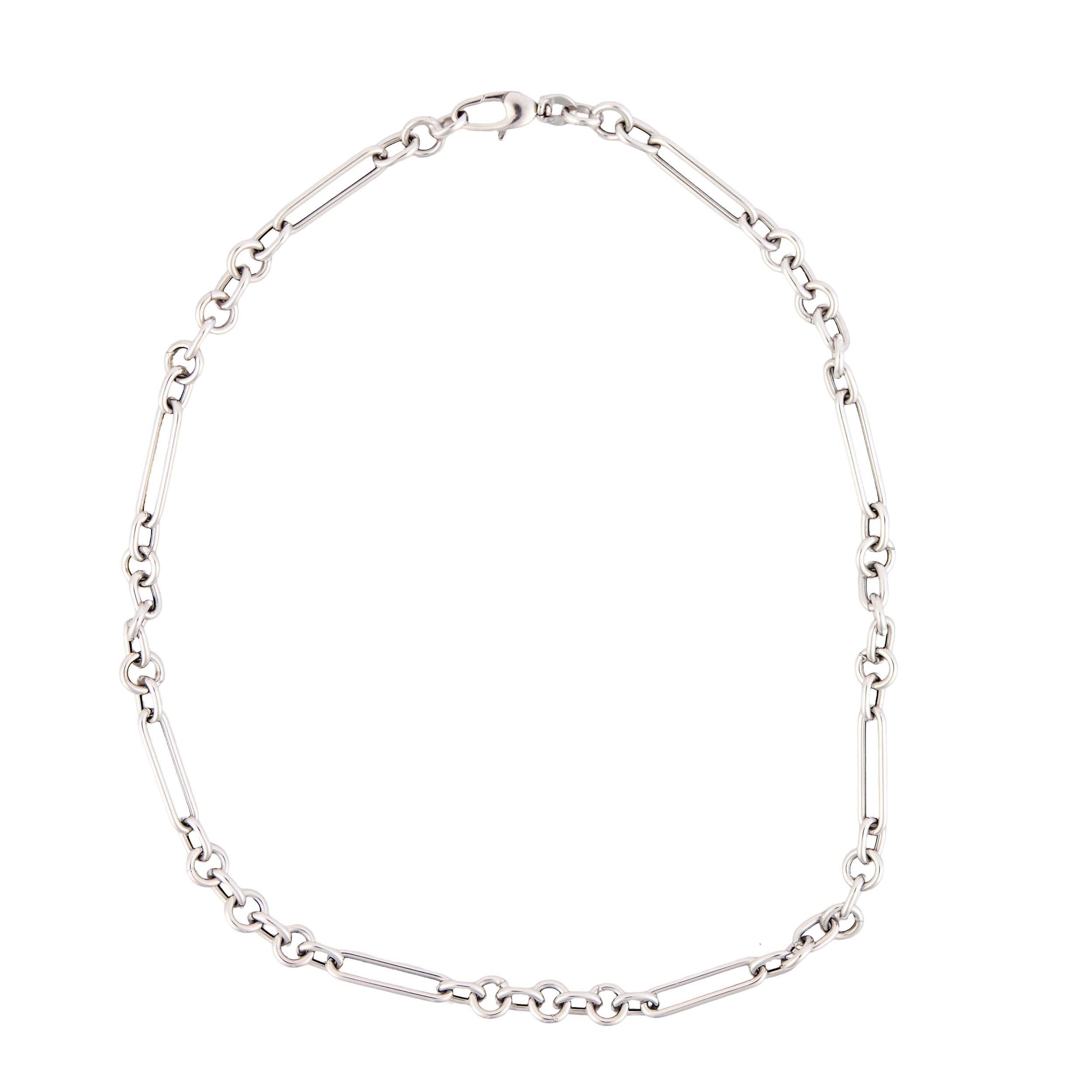 Estate Italian 14k Watch Chain Necklace 16"