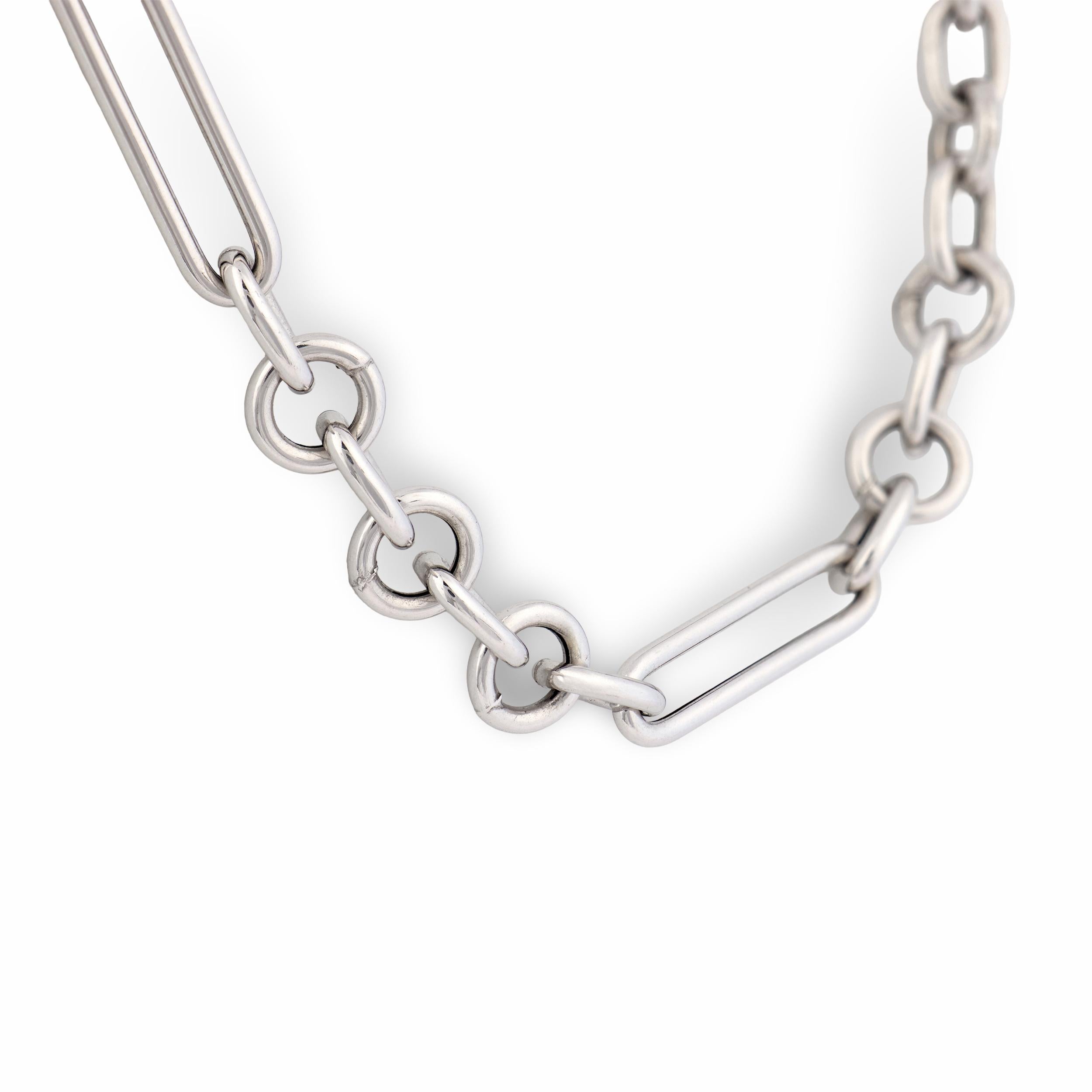 Estate Italian 14k Watch Chain Necklace 16"