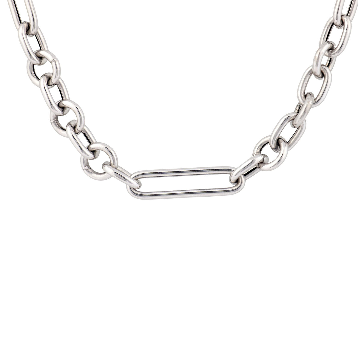 Estate Italian 14k Watch Chain Necklace 16"