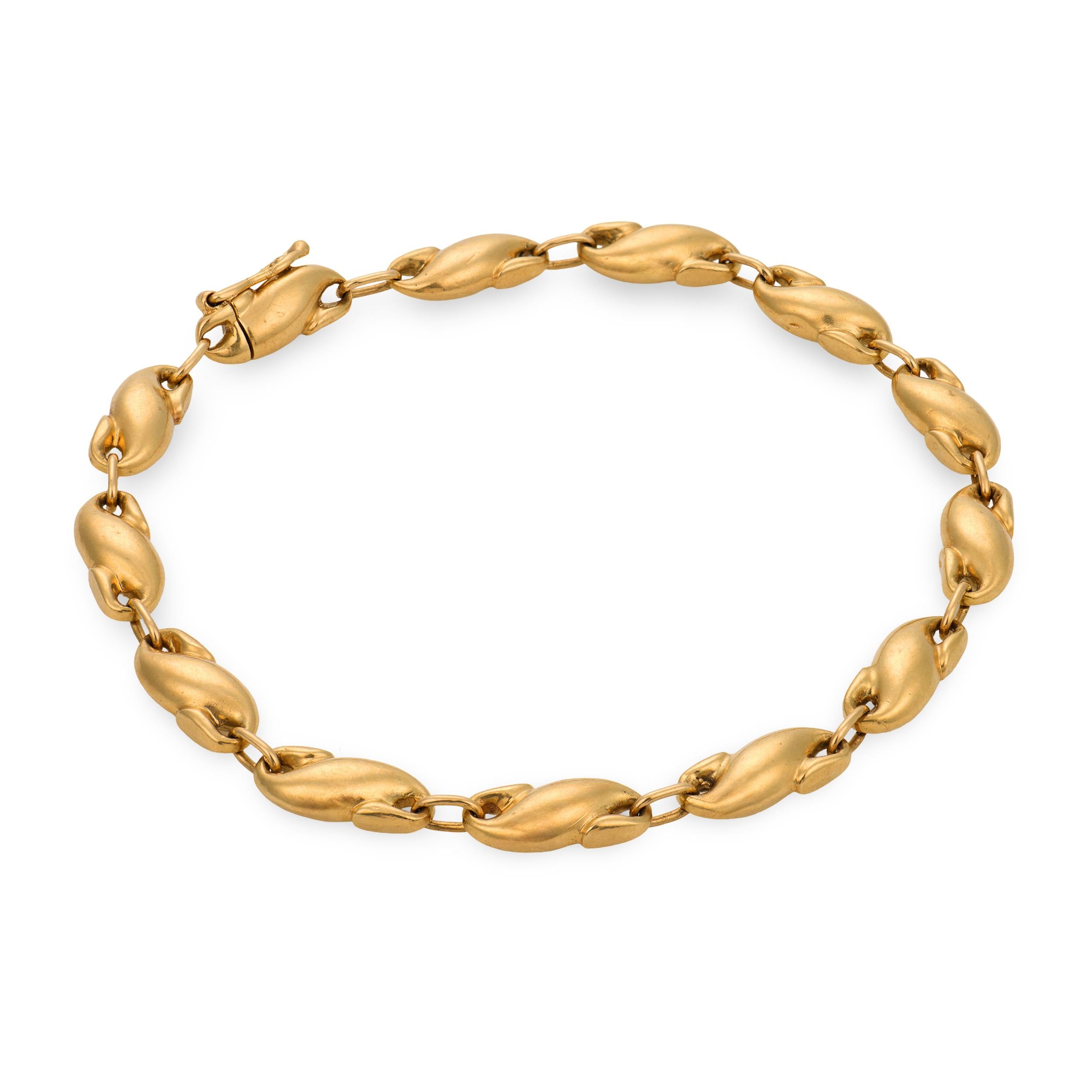 ELSA PERETTI for TIFFANY & CO. Estate Spanish 18k "Seahorse" Link Bracelet