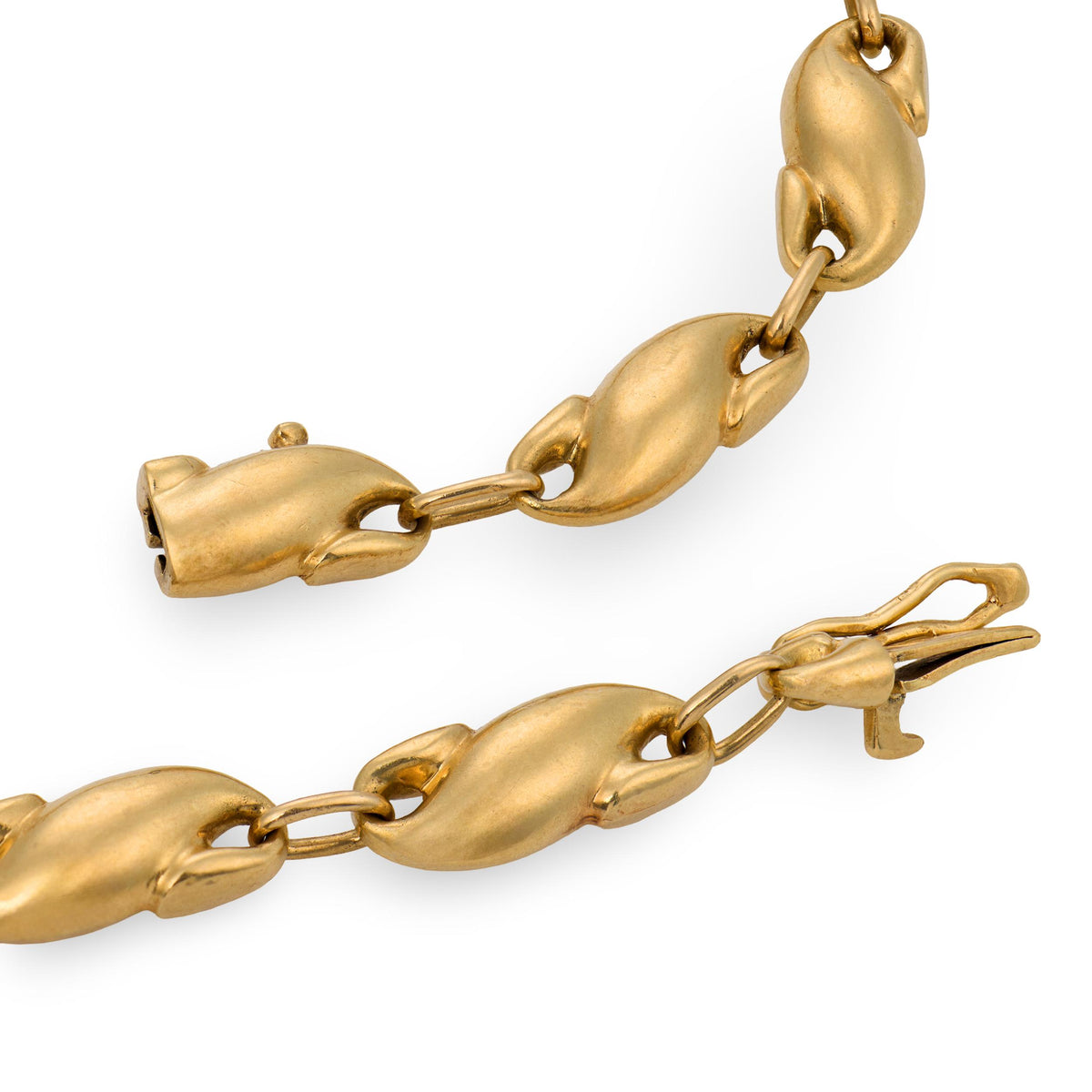 ELSA PERETTI for TIFFANY & CO. Estate Spanish 18k "Seahorse" Link Bracelet