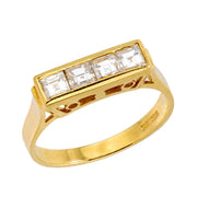 Estate 18k Diamond Four-Stone Ring