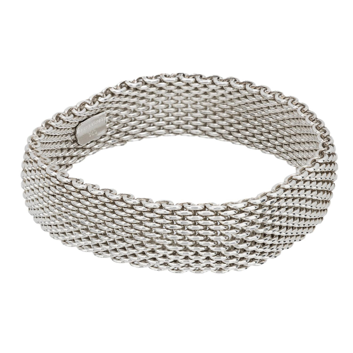 Tiffany & Co. Sterling Silver 925 Mesh Bracelet - Silver TIFFANY & CO. Estate Sterling Silver Mesh Bracelet main image 3