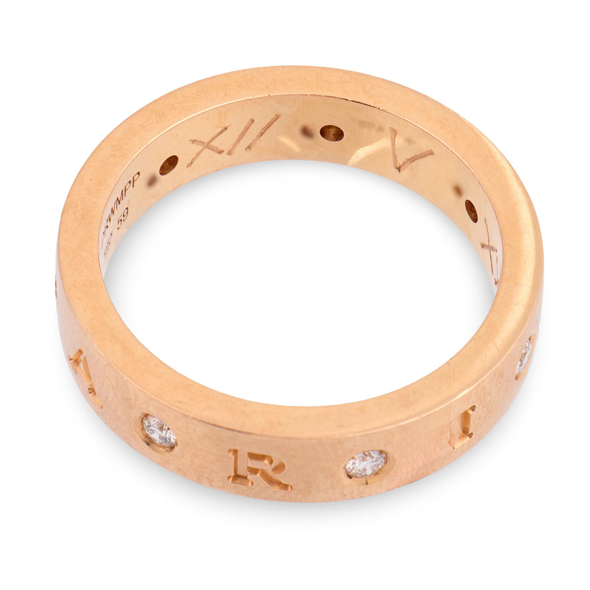BVLGARI Estate Italian 18k Diamond "Roman Sorbet" Ring