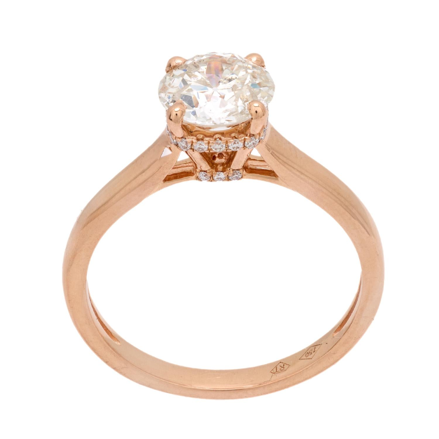 Estate 18k Diamond Engagement Ring 1.33ct