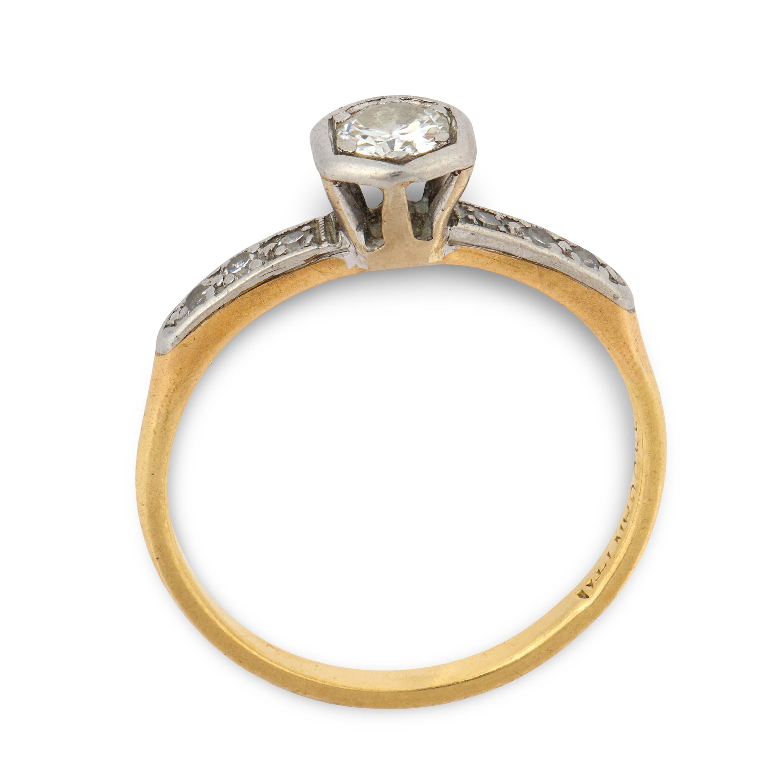 BROGAN Edwardian 14k Diamond Engagement Ring .25ct