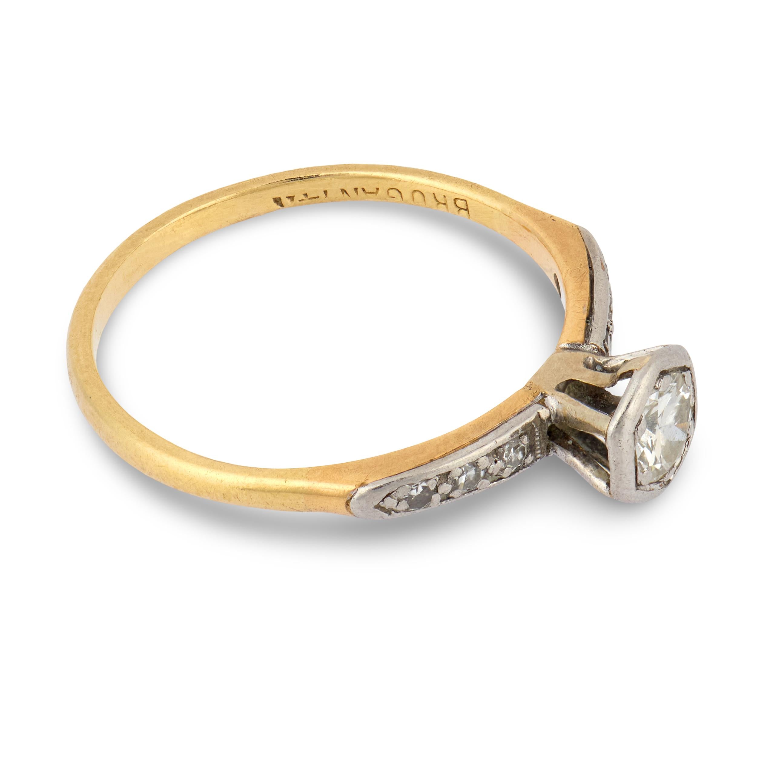BROGAN Edwardian 14k Diamond Engagement Ring .25ct