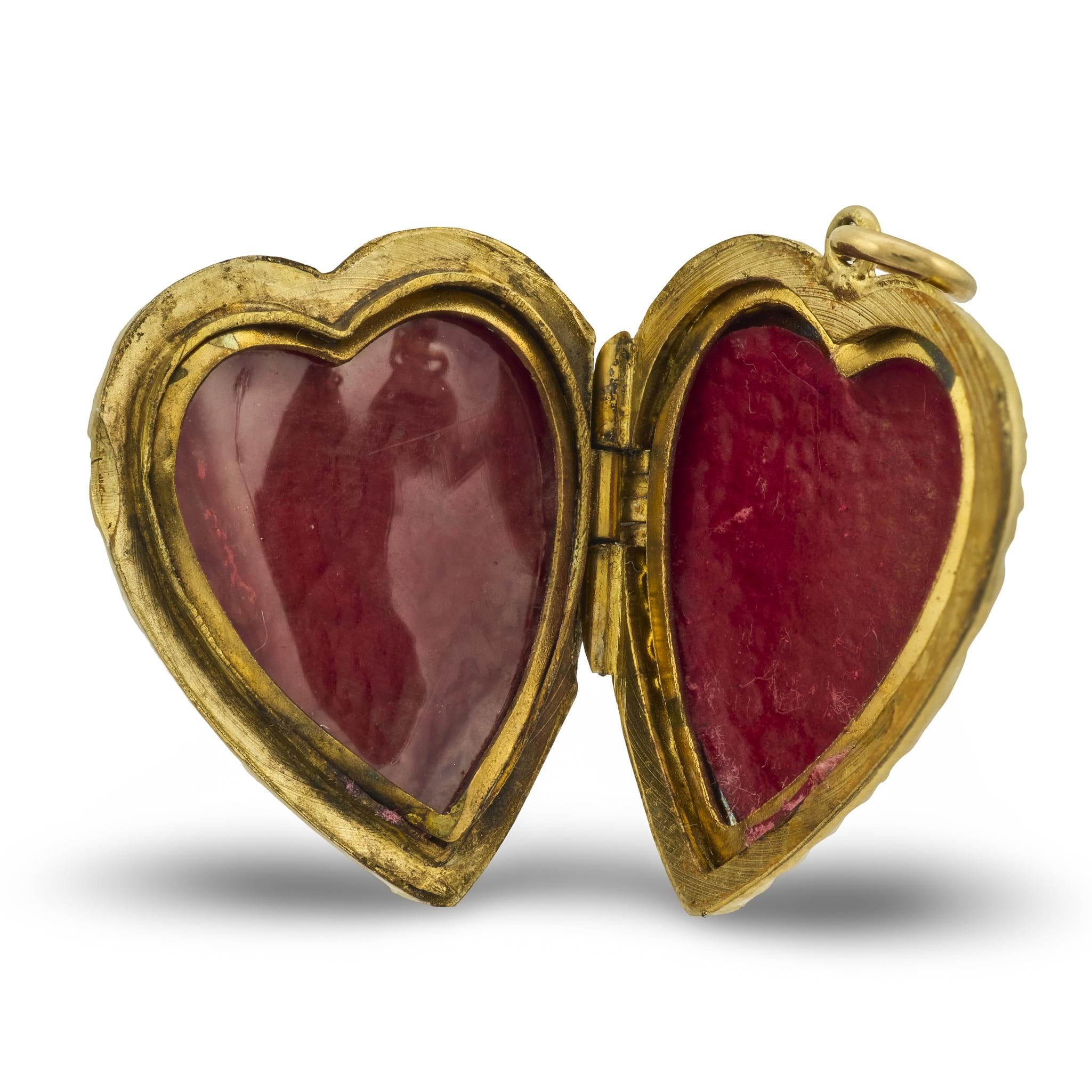 Victorian 9k Heart Locket/Pendant