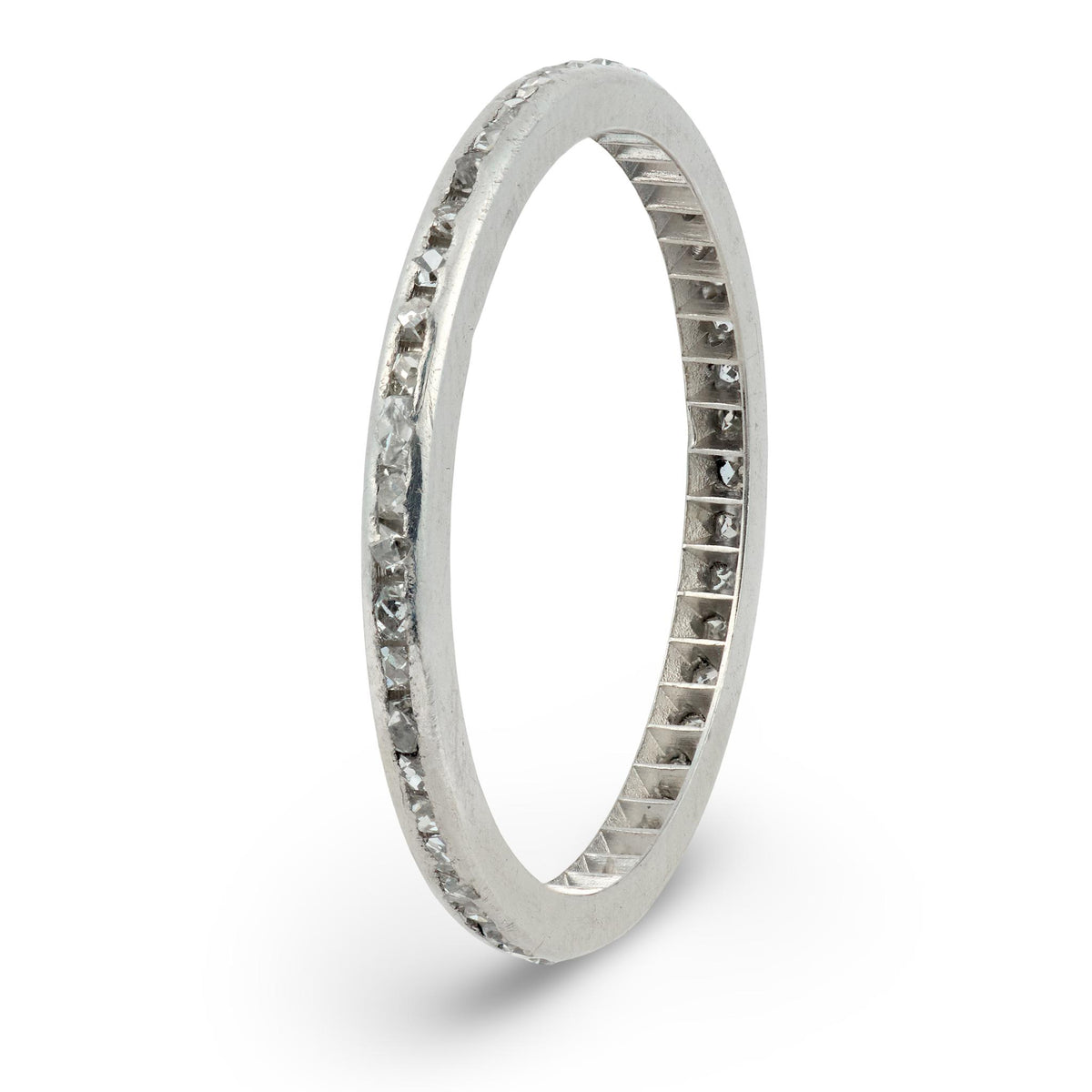 Art Deco Platinum Diamond Eternity Band