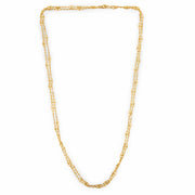 Art Nouveau French 18k Chain Necklace 61.5"