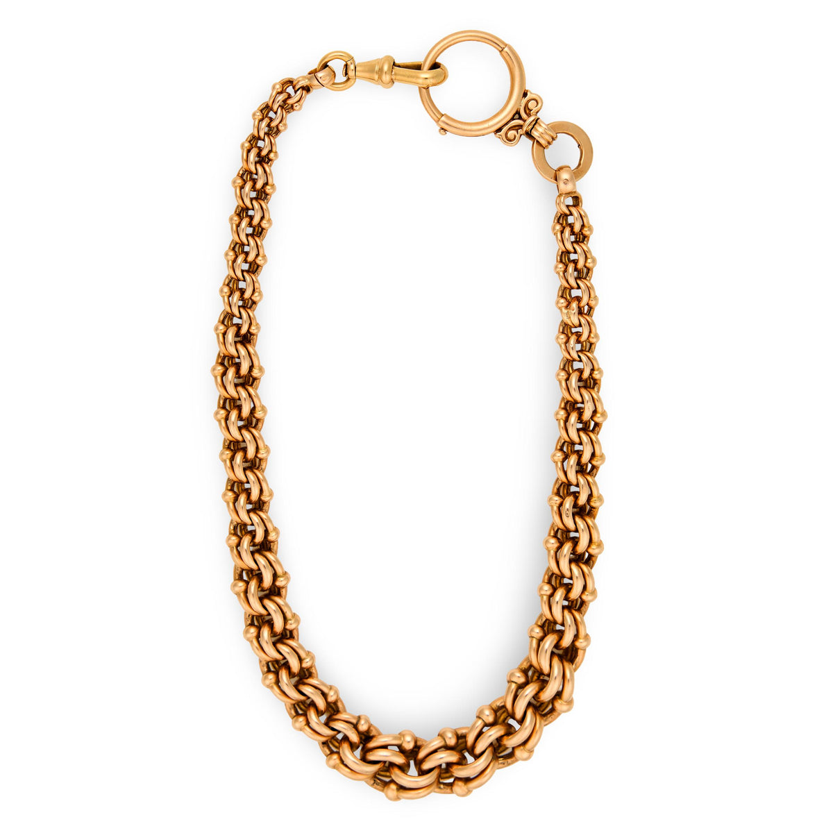 Victorian 14k Watch Chain Necklace 13"