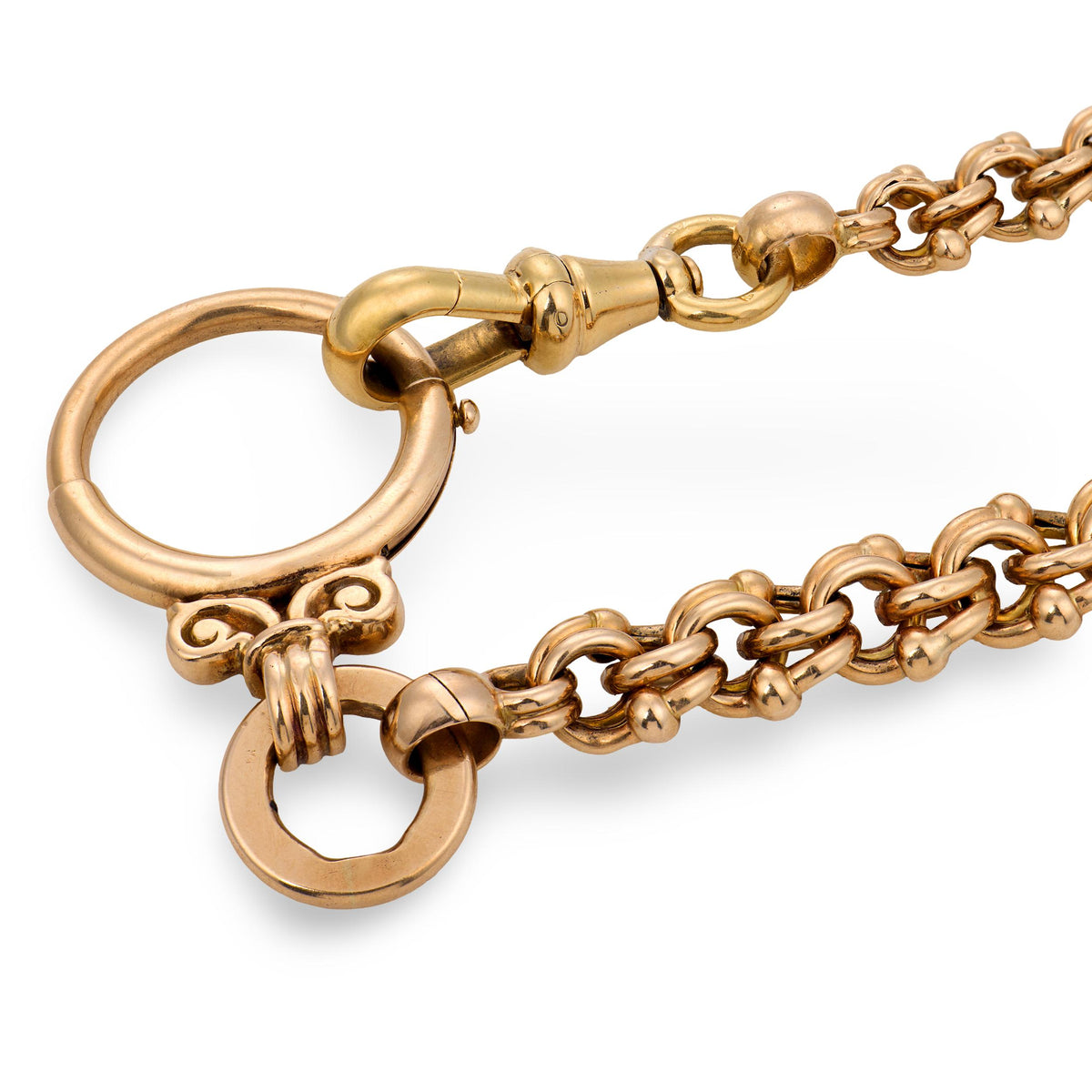 Victorian 14k Watch Chain Necklace 13"